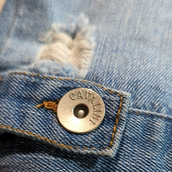 Cavalini Light Blue Denim Jacket - Picture 13 of 14